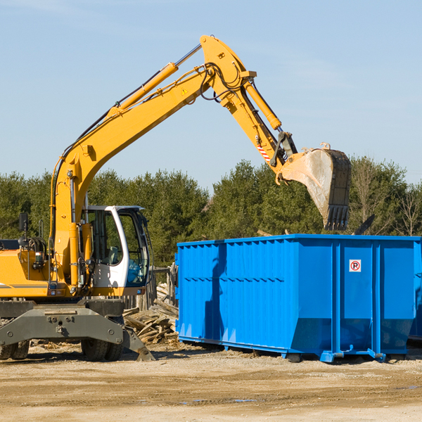 what size residential dumpster rentals are available in Fosston MN